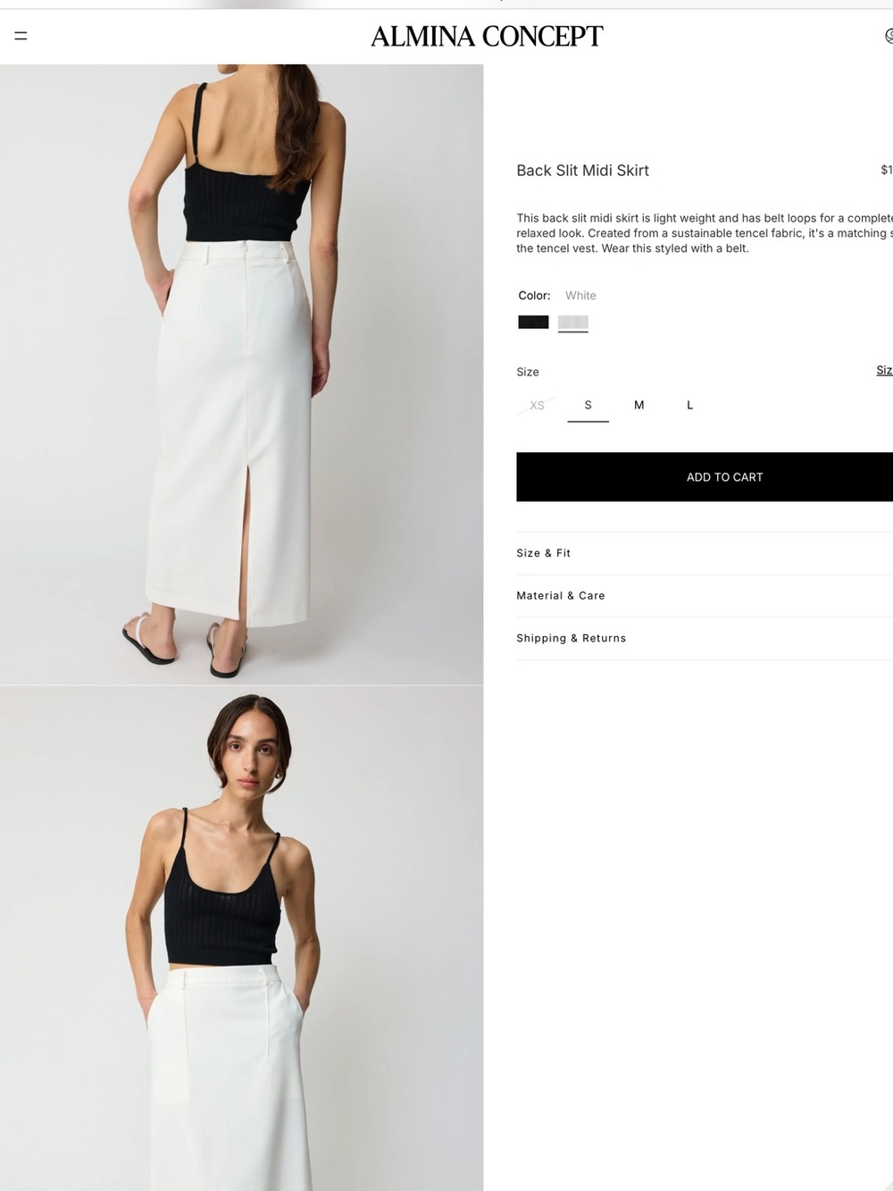 NWT Minimalist Pencil Skirt - Picture 3 of 13